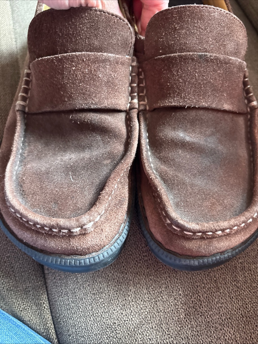 Birkenstock Footprints Loafers Men 11 EU 44 Brown  Suede Lug Sole Portugal - Picture 9 of 10
